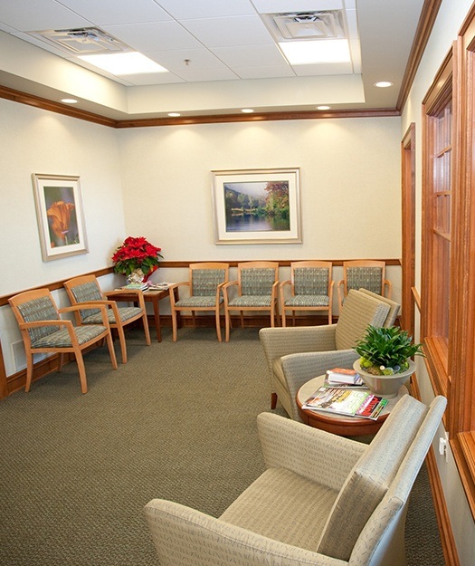 Dental office waiting room