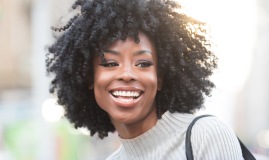 Woman sharing gorgeous smile